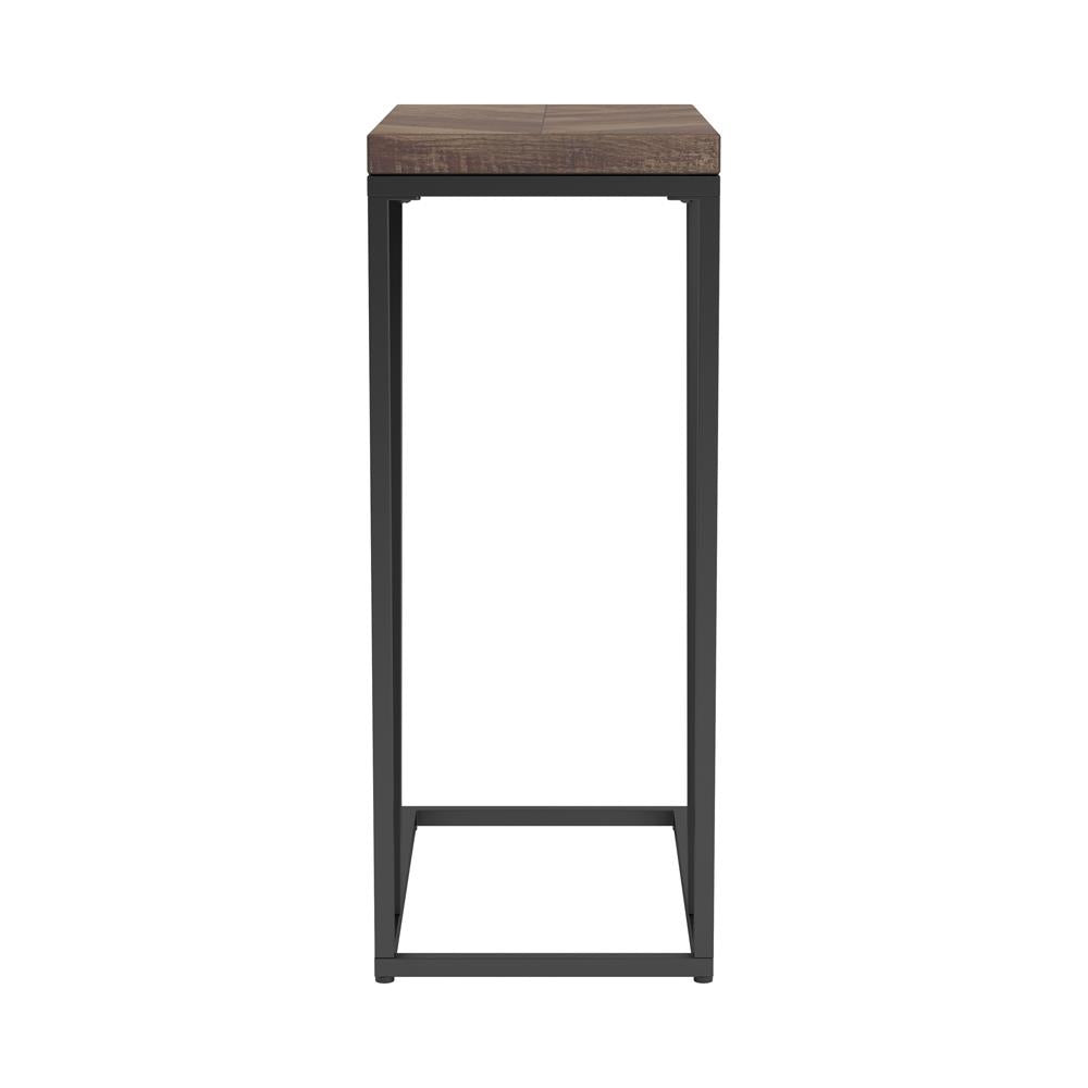 Sergio Tobacco Chevron Rectangular Accent Table - 931147 - Luna Furniture - Dallas Store