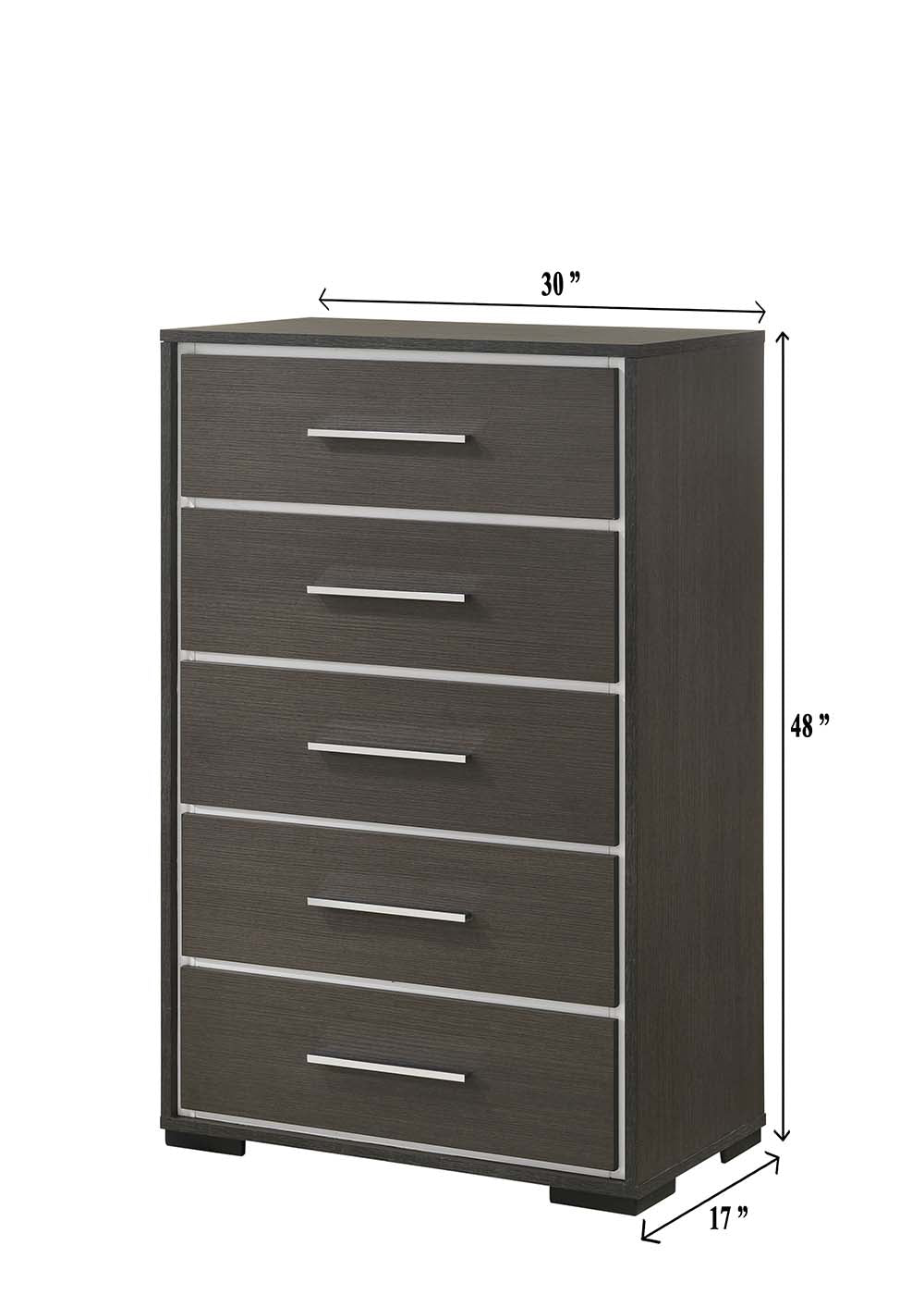 Sharpe Brown Upholstered Panel Bedroom Set - SET | B4100-Q-HB | B4100-Q-FB | B4100-KQ-RAIL | B4100-2 | B4100-4 - Luna Furniture - Dallas Store
