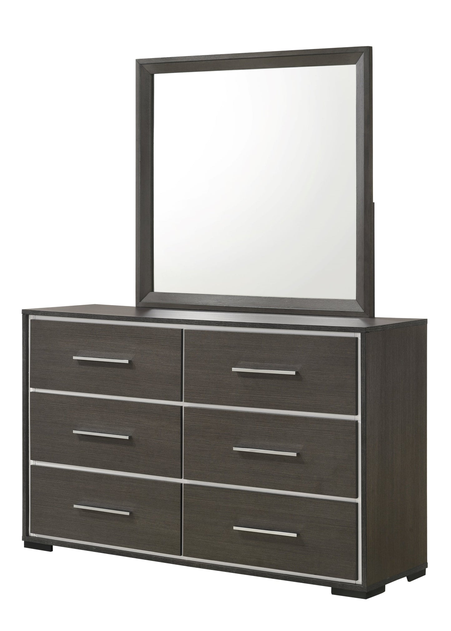 Sharpe Brown Upholstered Panel Bedroom Set - SET | B4100-Q-HB | B4100-Q-FB | B4100-KQ-RAIL | B4100-2 | B4100-4 - Luna Furniture - Dallas Store