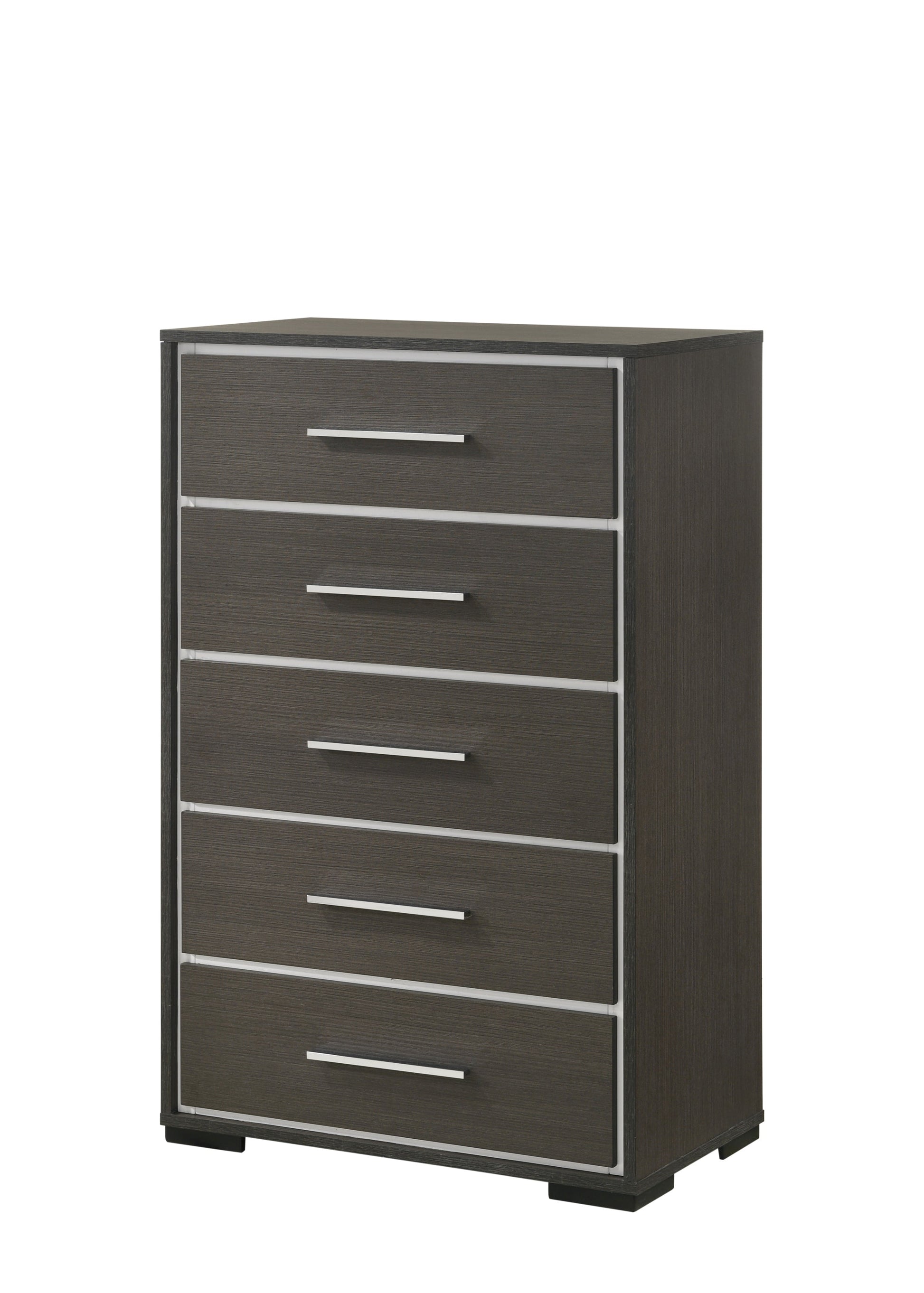 Sharpe Brown Upholstered Panel Bedroom Set - SET | B4100-Q-HB | B4100-Q-FB | B4100-KQ-RAIL | B4100-2 | B4100-4 - Luna Furniture - Dallas Store