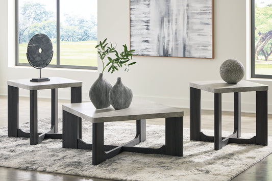 Sharstorm Two-tone Gray Table (Set of 3) - T251-13 - Luna Furniture - Dallas Store