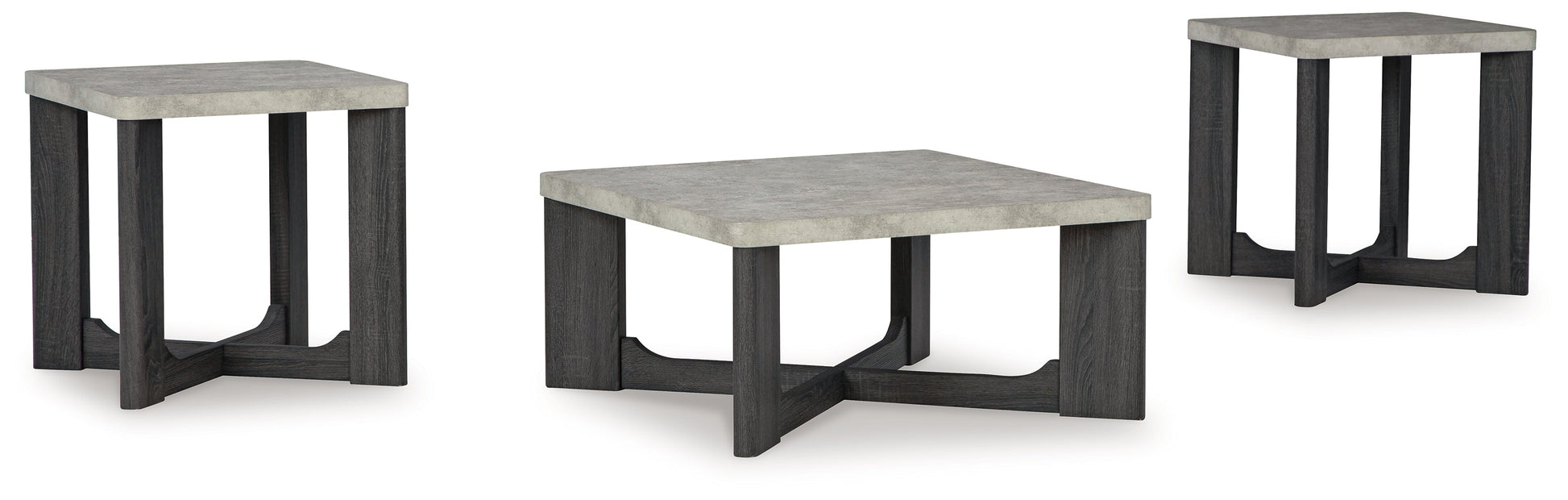 Sharstorm Two-tone Gray Table (Set of 3) - T251-13 - Luna Furniture - Dallas Store