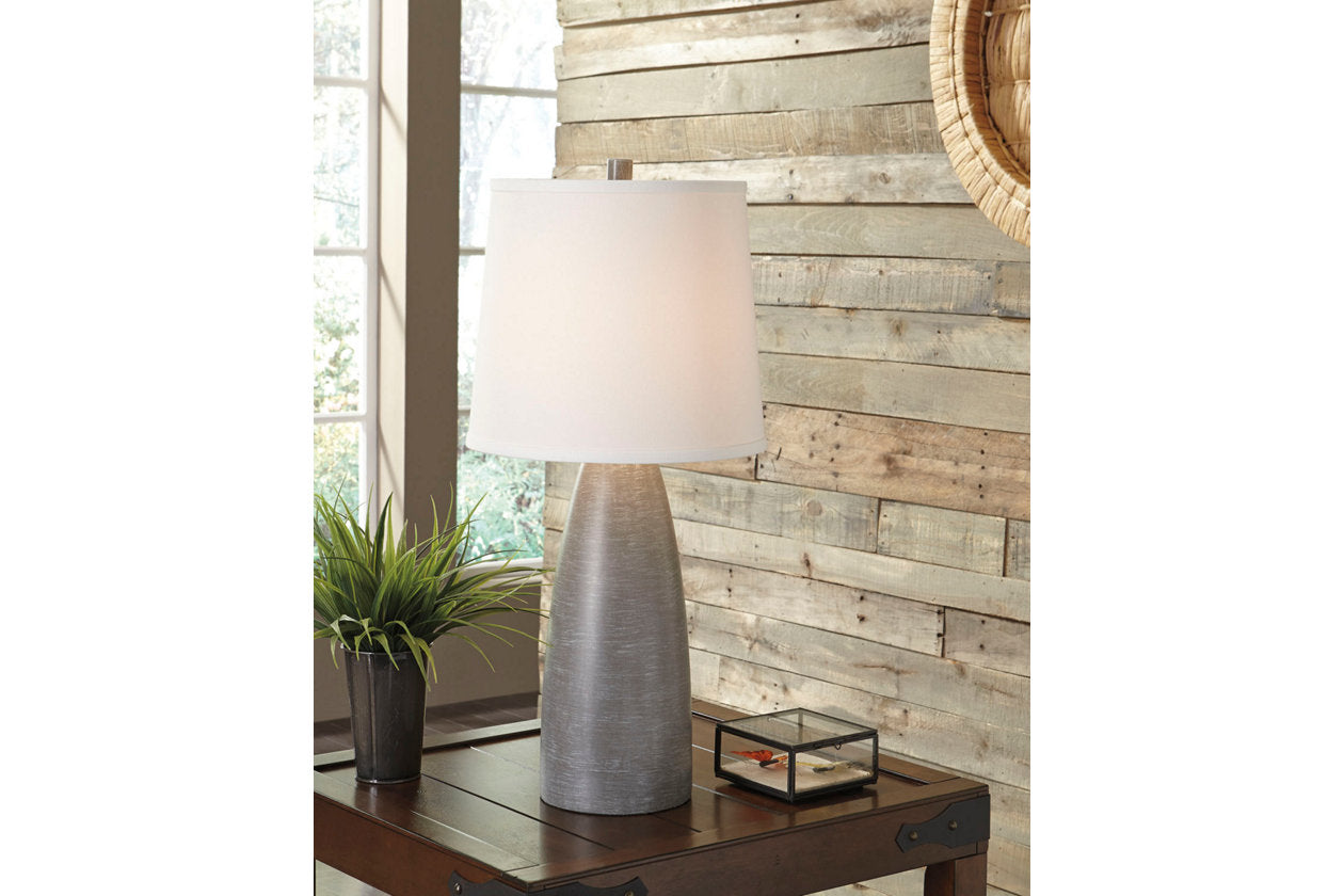 Shavontae Gray Table Lamp, Set of 2 - L243004 - Luna Furniture - Dallas Store