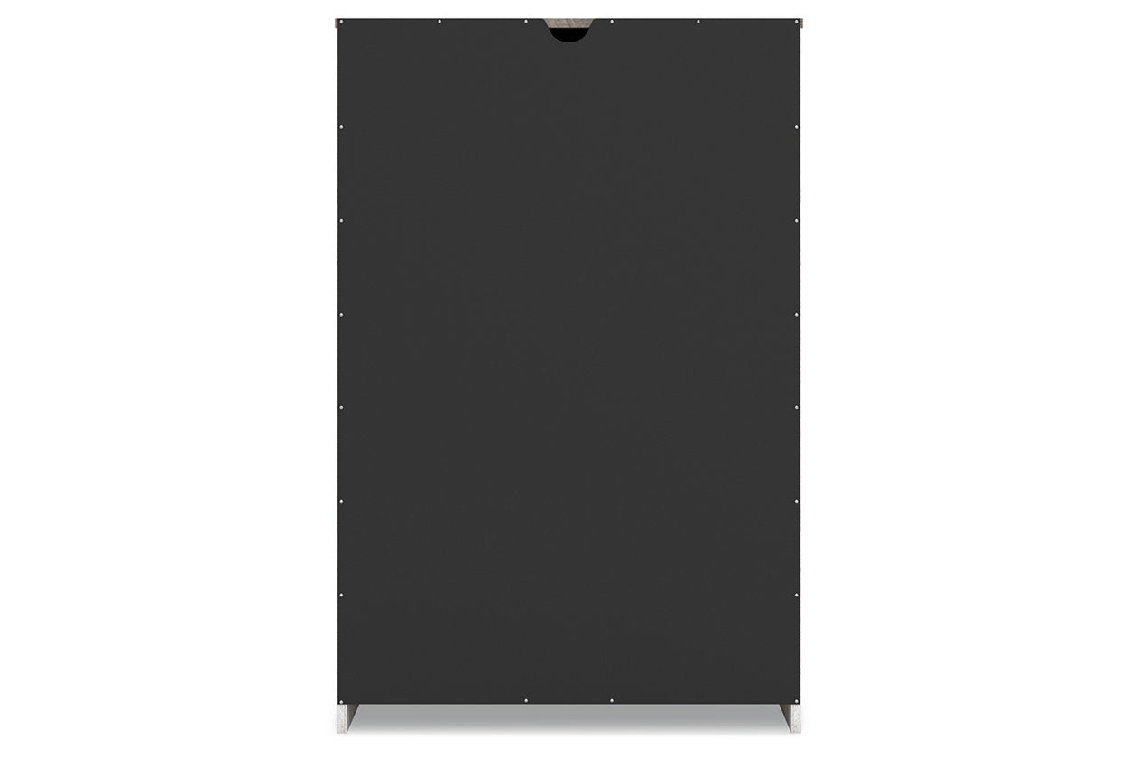 Shawburn Whitewash/Charcoal Gray Chest of Drawers - EB4121-245 - Luna Furniture - Dallas Store