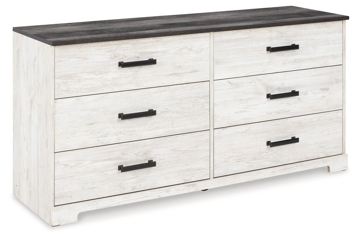 Shawburn Whitewash/Charcoal Gray Dresser - EB4121-231 - Luna Furniture - Dallas Store