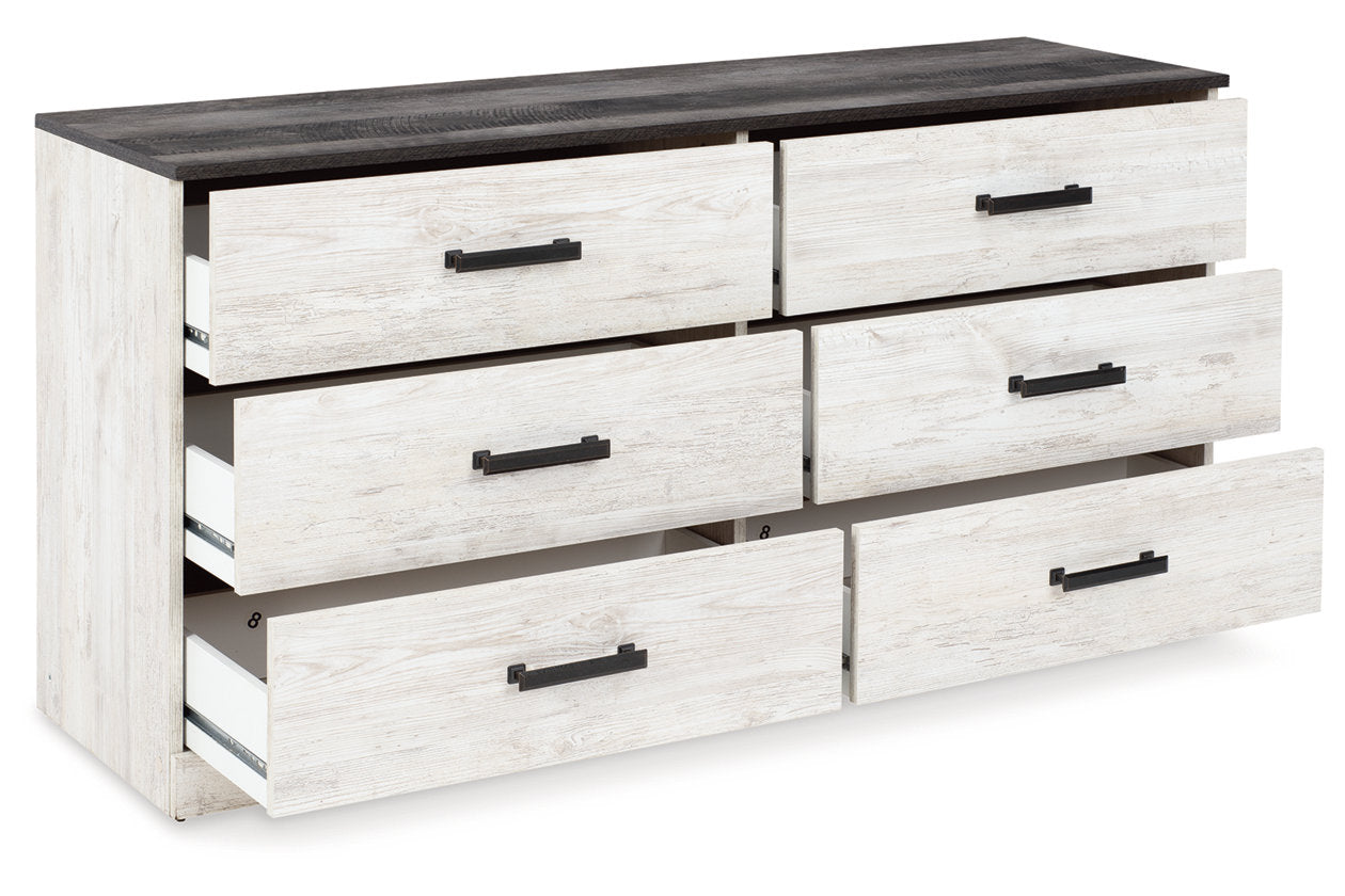 Shawburn Whitewash/Charcoal Gray Dresser - EB4121-231 - Luna Furniture - Dallas Store