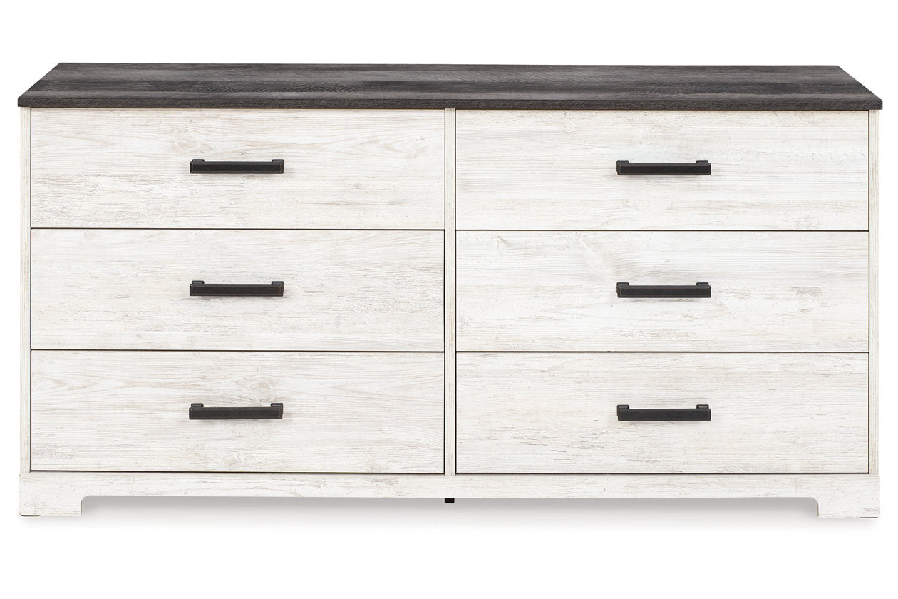 Shawburn Whitewash/Charcoal Gray Dresser - EB4121-231 - Luna Furniture - Dallas Store