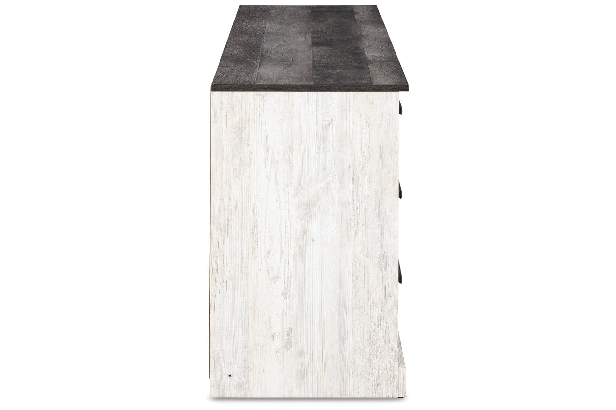 Shawburn Whitewash/Charcoal Gray Dresser - EB4121-231 - Luna Furniture - Dallas Store