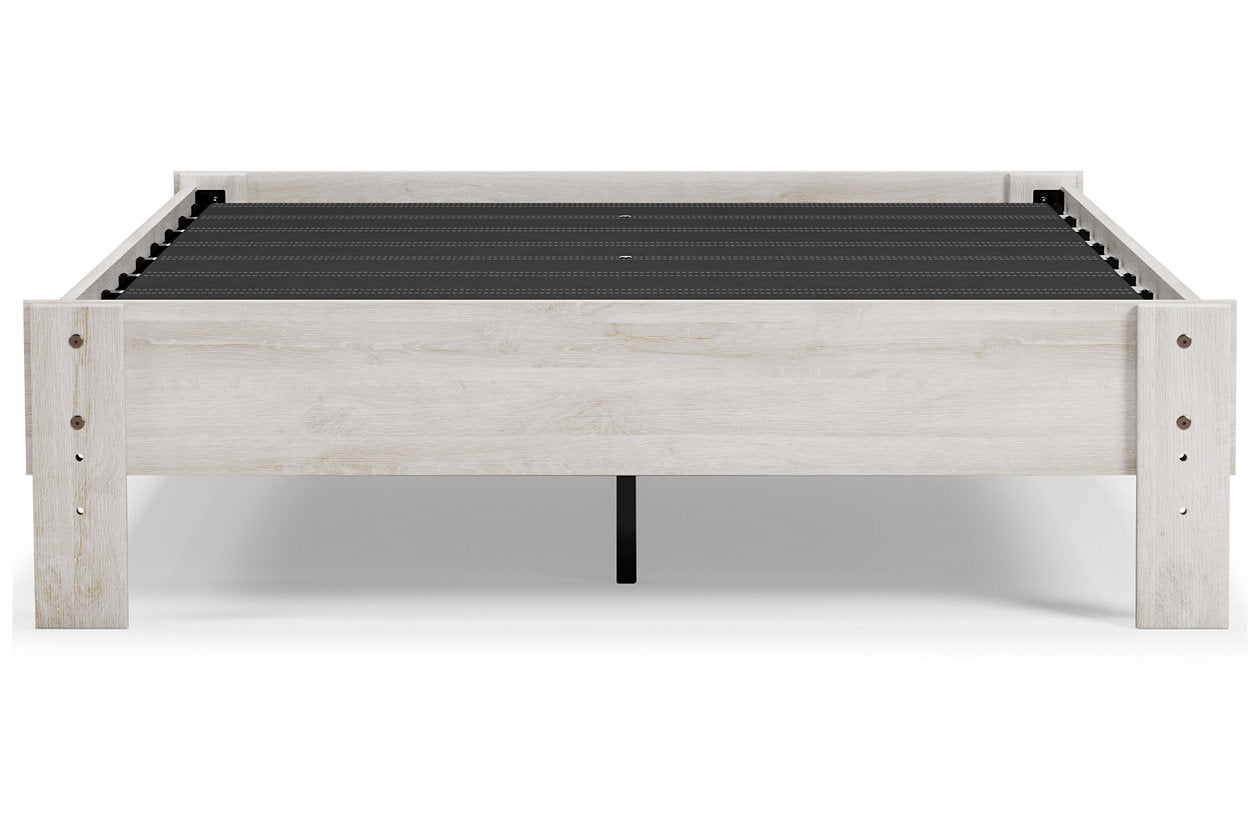 Shawburn Whitewash Full Platform Bed - EB4121-112 - Luna Furniture - Dallas Store