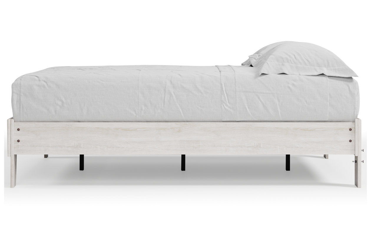 Shawburn Whitewash Full Platform Bed - EB4121-112 - Luna Furniture - Dallas Store