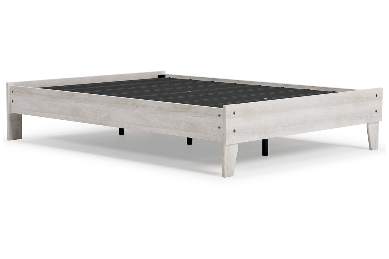 Shawburn Whitewash Full Platform Bed - EB4121-112 - Luna Furniture - Dallas Store