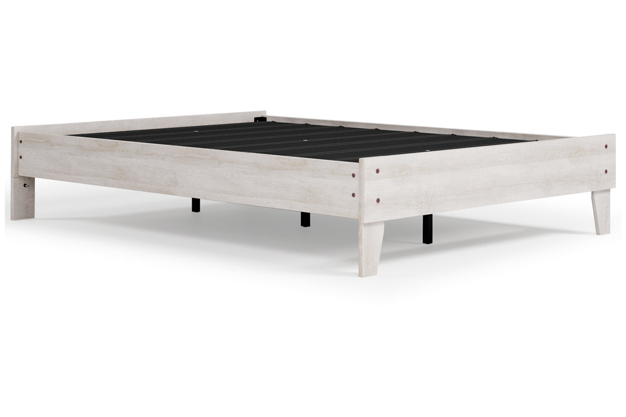 Shawburn Whitewash Full Platform Bed - EB4121-112 - Luna Furniture - Dallas Store