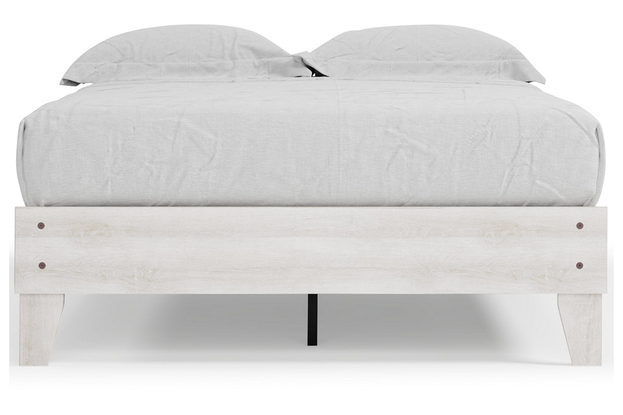 Shawburn Whitewash Full Platform Bed - EB4121-112 - Luna Furniture - Dallas Store