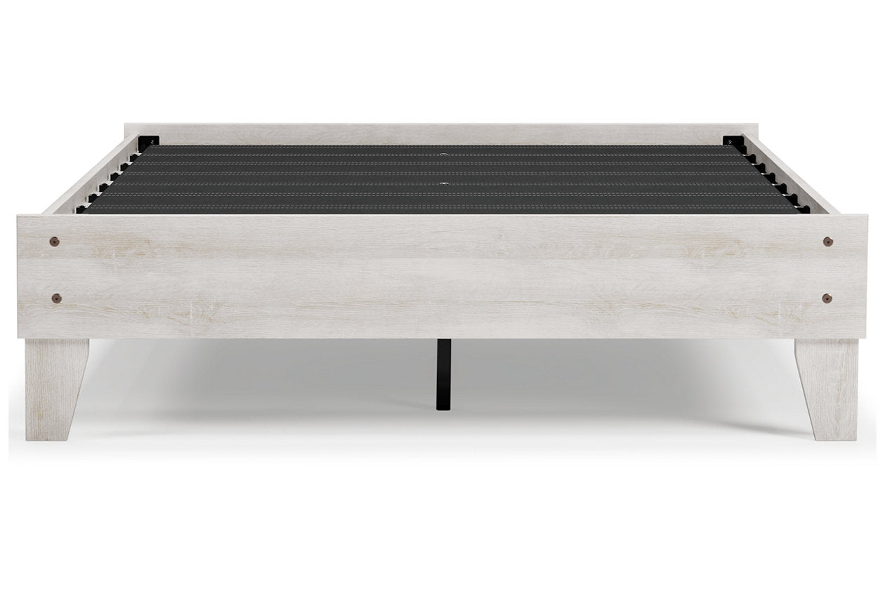 Shawburn Whitewash Full Platform Bed - EB4121-112 - Luna Furniture - Dallas Store