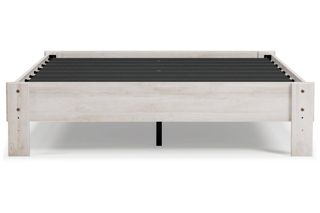 Shawburn Whitewash Queen Platform Bed - EB4121-113 - Luna Furniture - Dallas Store