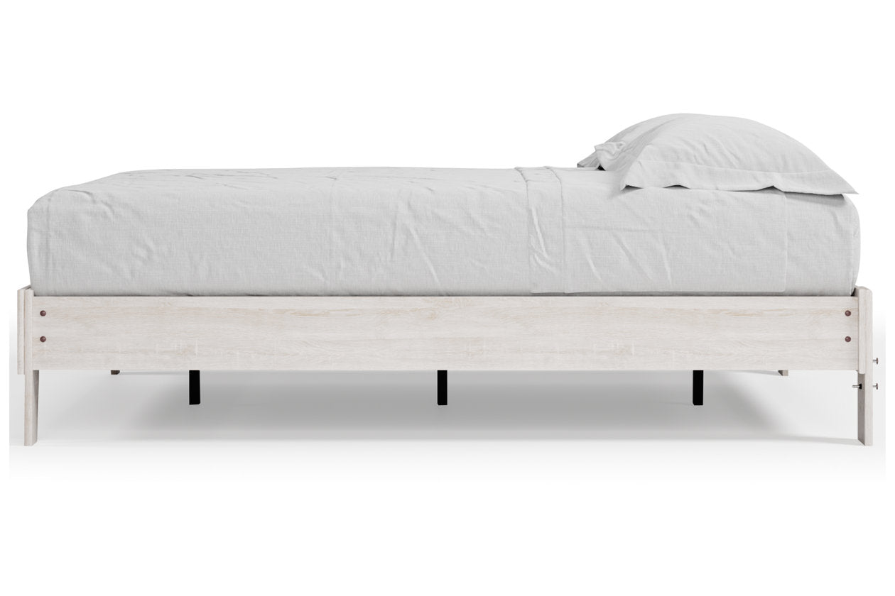 Shawburn Whitewash Queen Platform Bed - EB4121-113 - Luna Furniture - Dallas Store