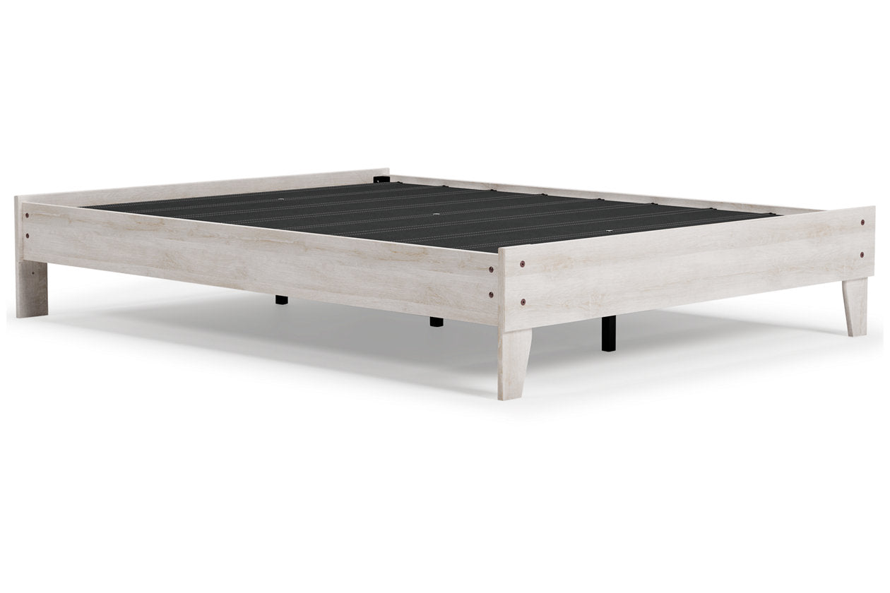 Shawburn Whitewash Queen Platform Bed - EB4121-113 - Luna Furniture - Dallas Store