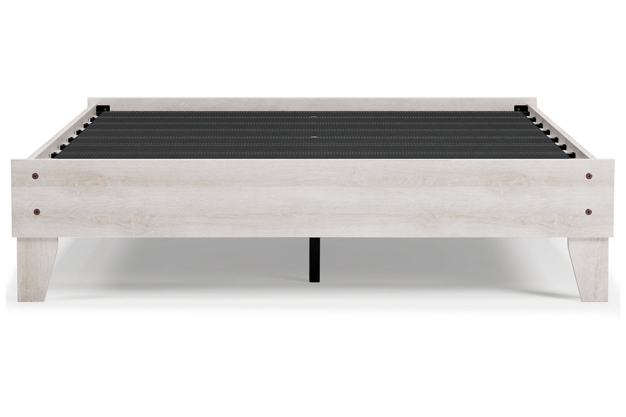 Shawburn Whitewash Queen Platform Bed - EB4121-113 - Luna Furniture - Dallas Store