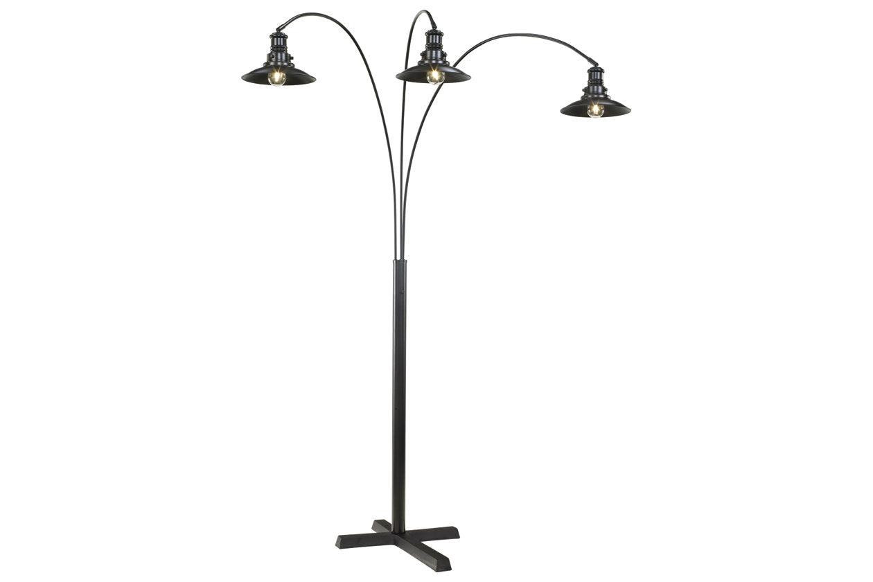 Sheriel Black Floor Lamp - L725059 - Luna Furniture - Dallas Store