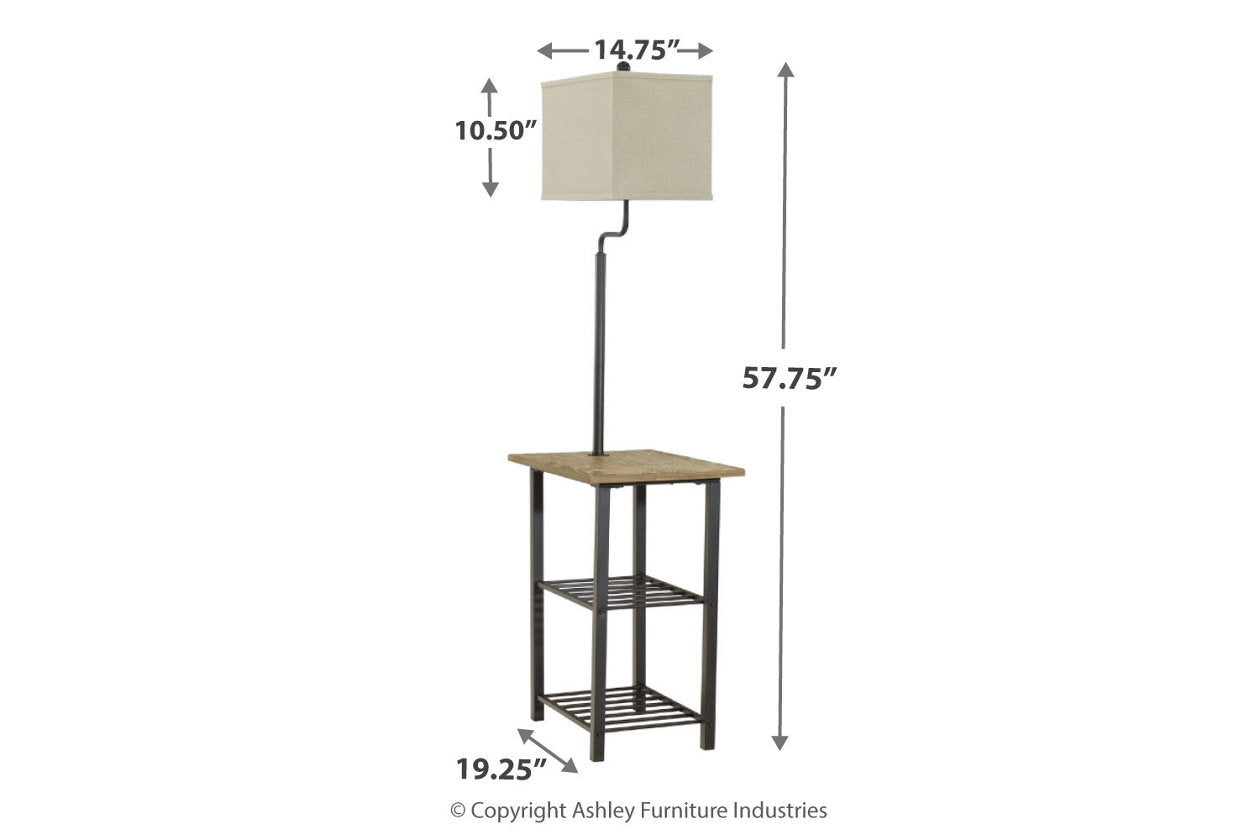 Shianne Black Floor Lamp - L734031 - Luna Furniture - Dallas Store
