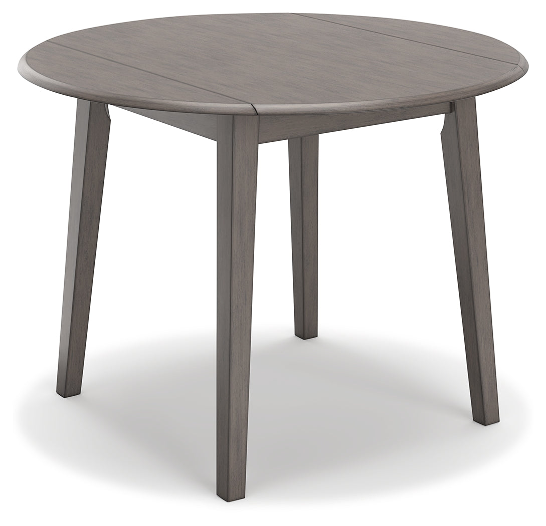 Shullden Gray Drop Leaf Dining Table - D194-15 - Luna Furniture - Dallas Store