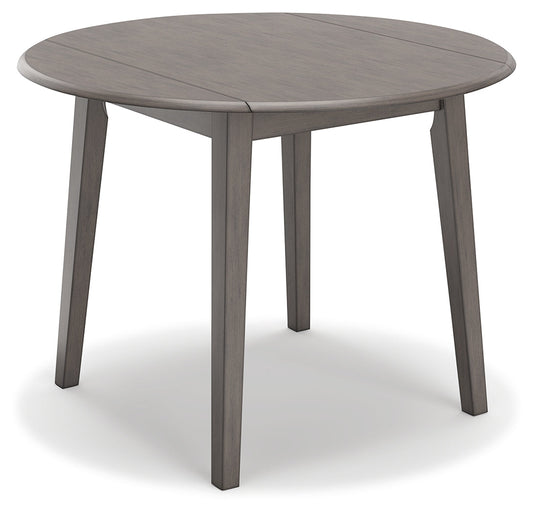 Shullden Gray Drop Leaf Dining Table - D194-15 - Luna Furniture - Dallas Store