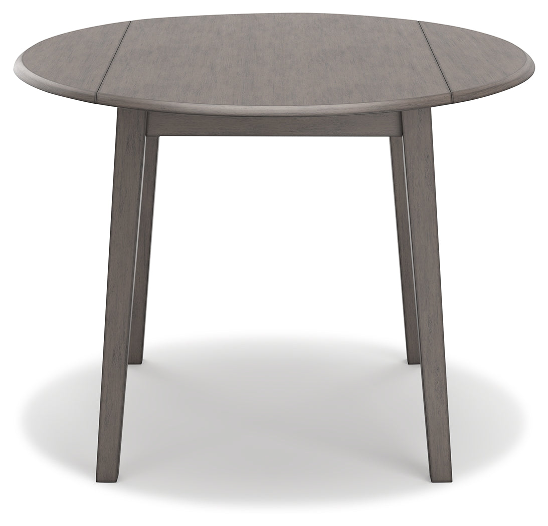 Shullden Gray Drop Leaf Dining Table - D194-15 - Luna Furniture - Dallas Store
