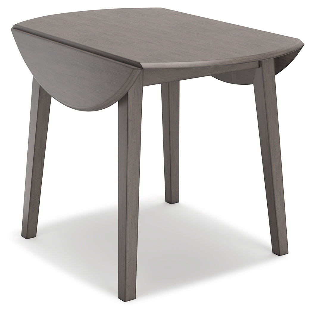 Shullden Gray Drop Leaf Dining Table - D194-15 - Luna Furniture - Dallas Store