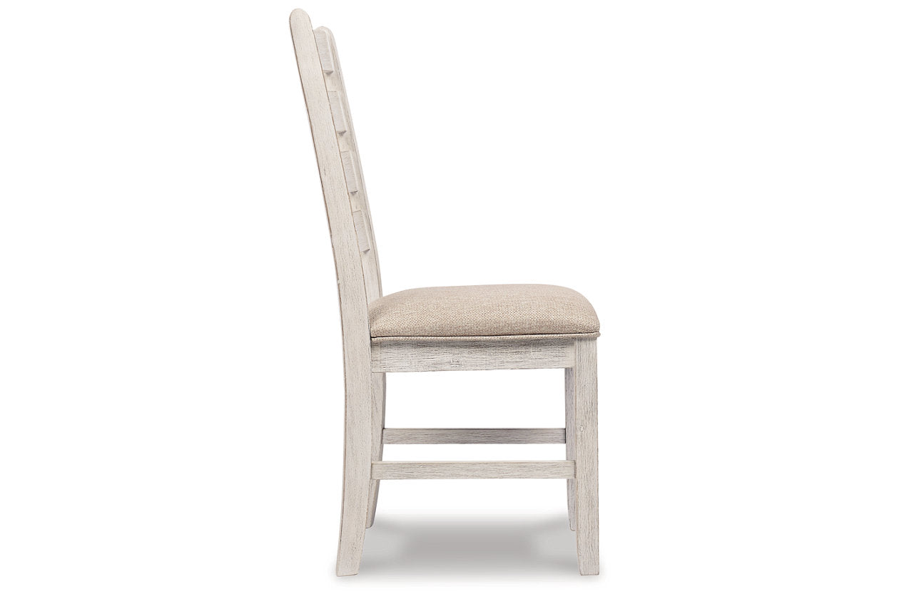 Skempton White/Light Brown Dining Chair, Set of 2 - D394-01 - Luna Furniture - Dallas Store