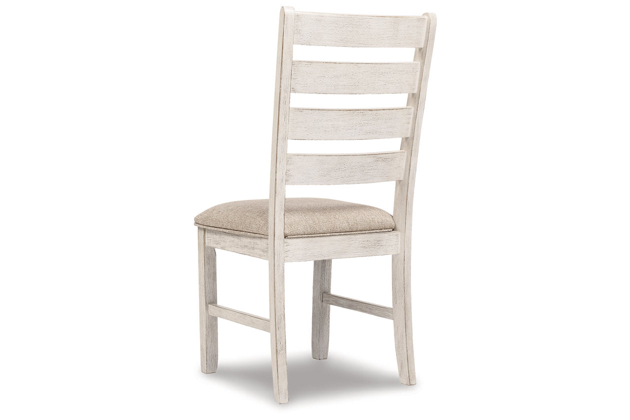 Skempton White/Light Brown Dining Chair, Set of 2 - D394-01 - Luna Furniture - Dallas Store