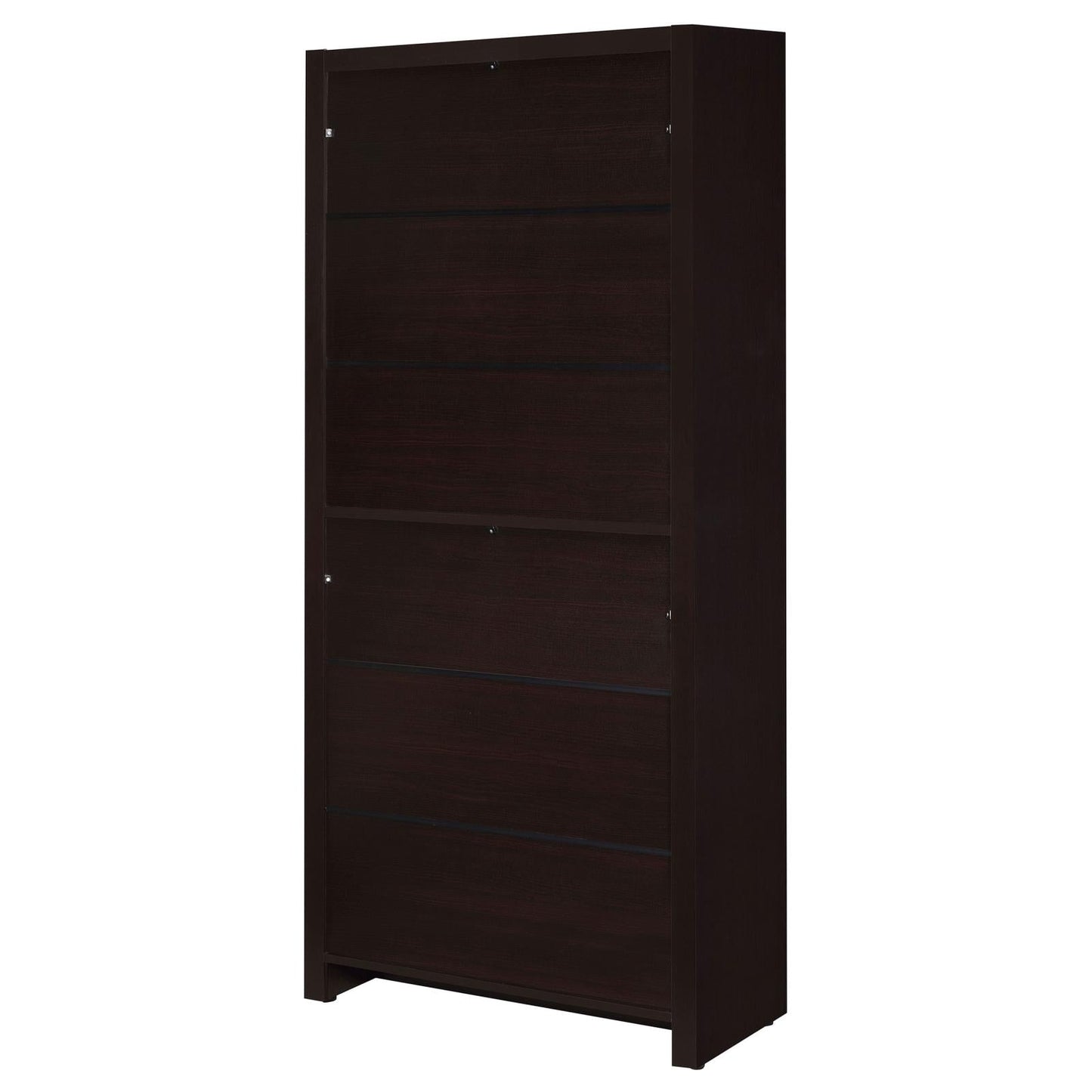 Skylar Cappuccino 5-Shelf Bookcase with Storage Drawer - 800905 - Luna Furniture - Dallas Store