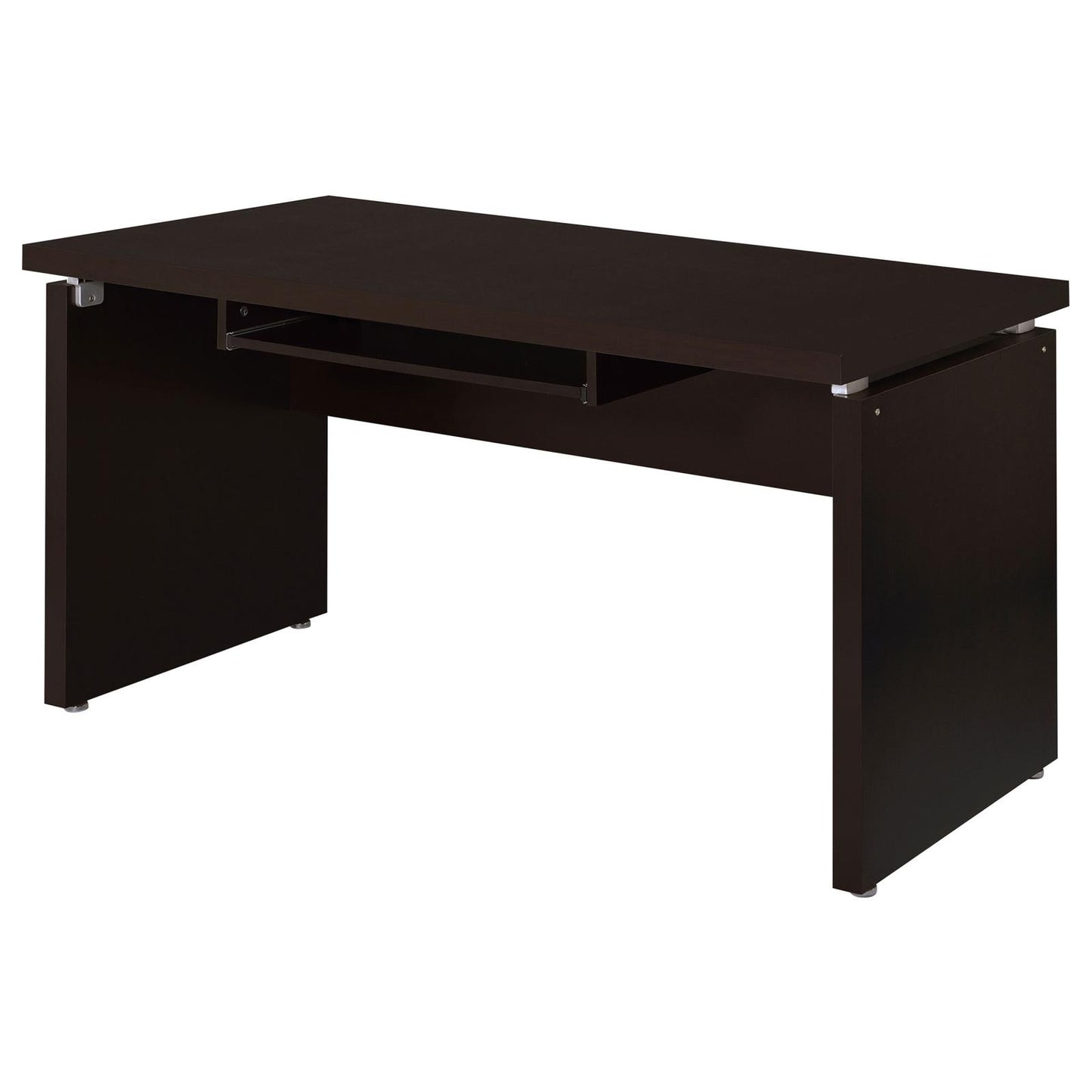 Skylar Cappuccino Computer Desk with Keyboard Drawer - 800891 - Luna Furniture - Dallas Store