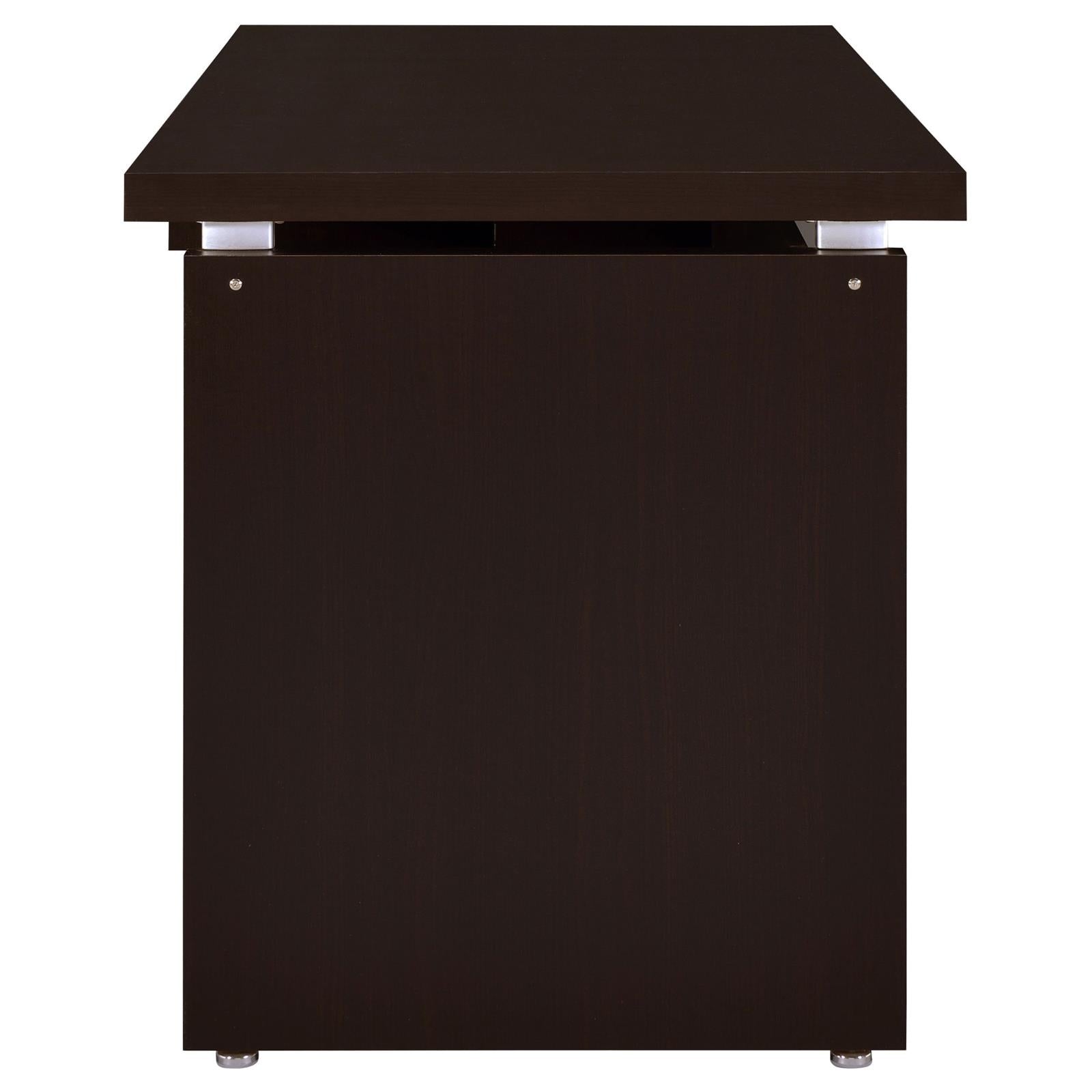 Skylar Cappuccino Computer Desk with Keyboard Drawer - 800891 - Luna Furniture - Dallas Store