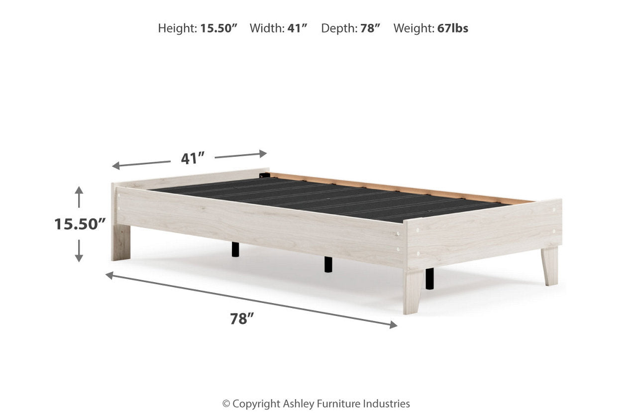 Socalle Light Natural Twin Platform Bed - EB1864-111 - Luna Furniture - Dallas Store