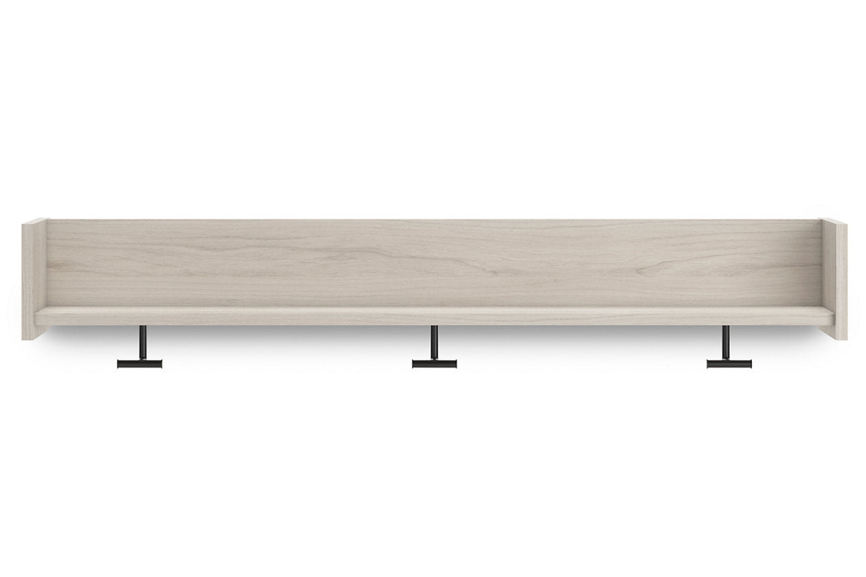 Socalle Light Natural Wall Mounted Coat Rack with Shelf - EA1864-151 - Luna Furniture - Dallas Store