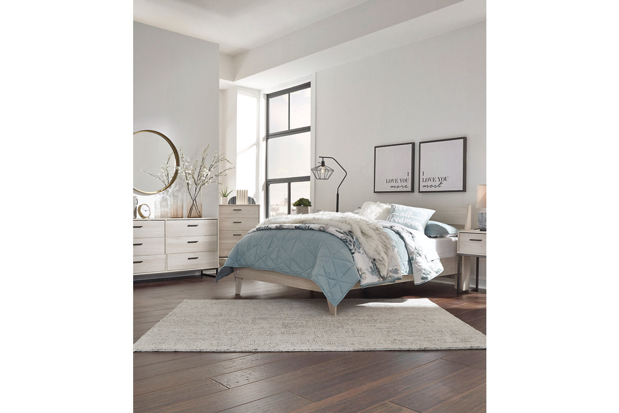 Socalle Natural Full Panel Platform Bed - SET | EB1864-112 | EB1864-156 - Luna Furniture - Dallas Store
