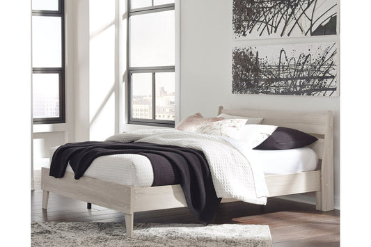 Socalle Natural Queen Panel Platform Bed - SET | EB1864-113 | EB1864-157 - Luna Furniture - Dallas Store