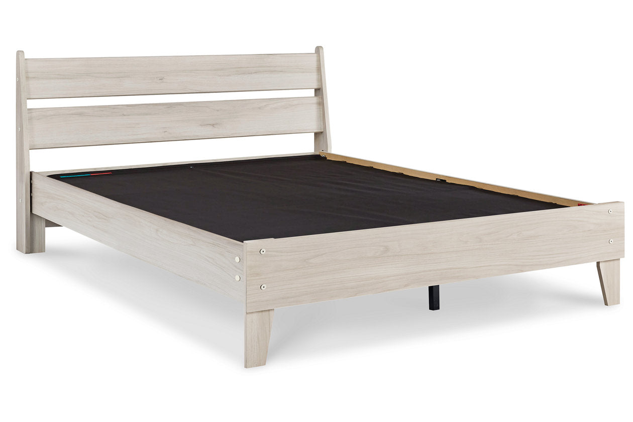 Socalle Natural Queen Panel Platform Bed - SET | EB1864-113 | EB1864-157 - Luna Furniture - Dallas Store