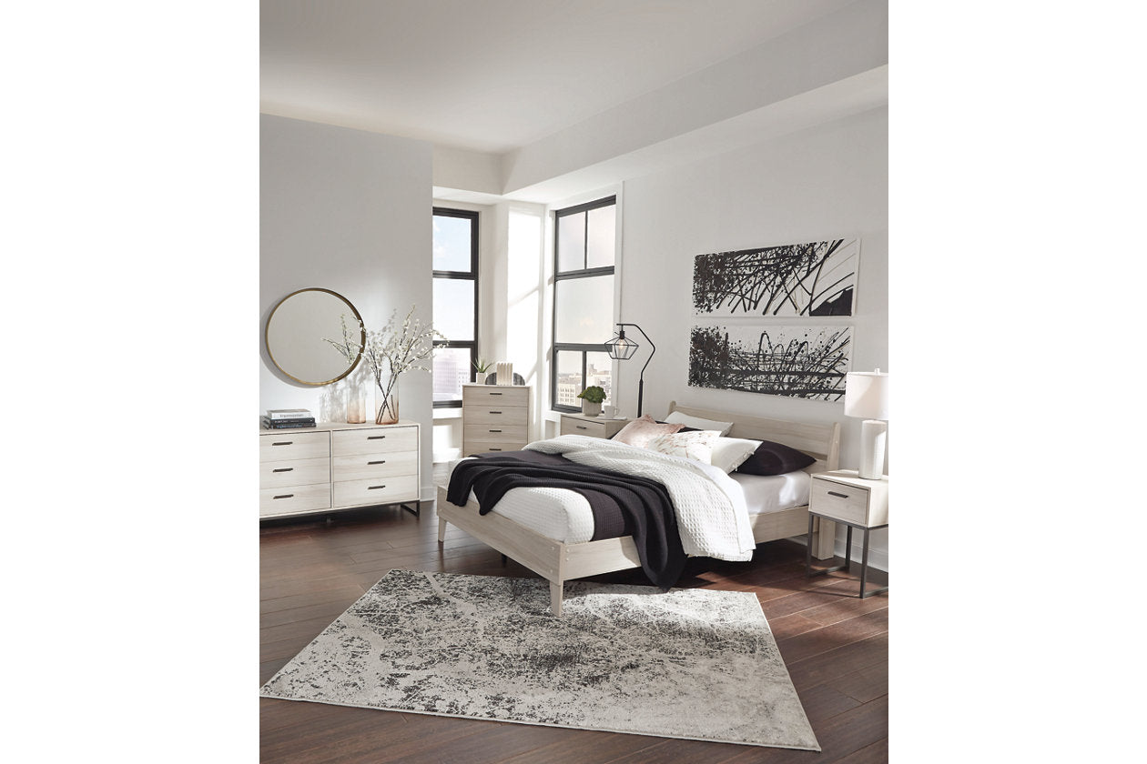 Socalle Natural Queen Panel Platform Bed - SET | EB1864-113 | EB1864-157 - Luna Furniture - Dallas Store