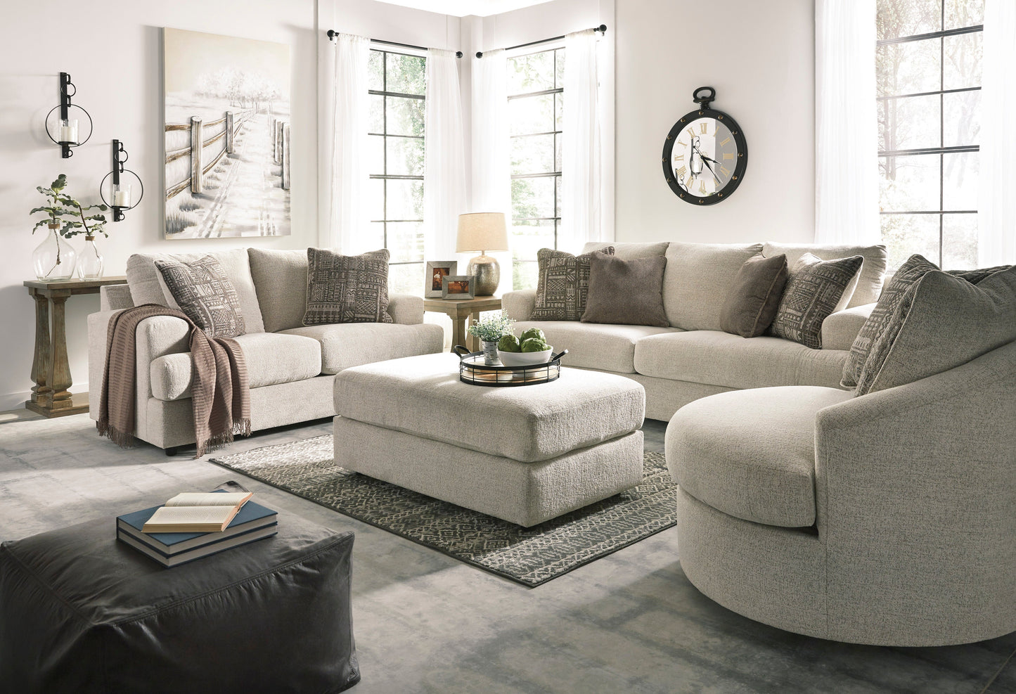 Soletren Stone Living Room Set - SET | 9510438 | 9510435 | 9510423 | 9510444 | 9510408 - Luna Furniture - Dallas Store