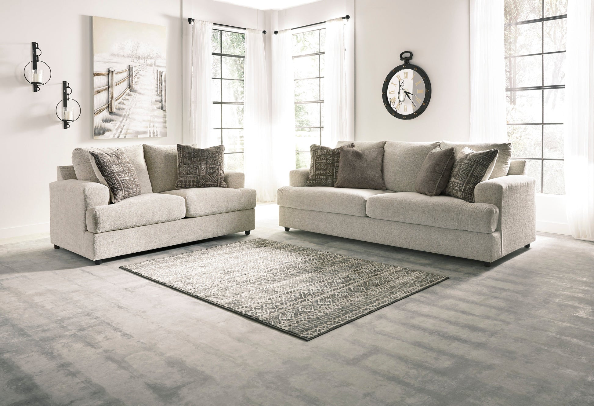 Soletren Stone Living Room Set - SET | 9510438 | 9510435 | 9510423 | 9510444 | 9510408 - Luna Furniture - Dallas Store