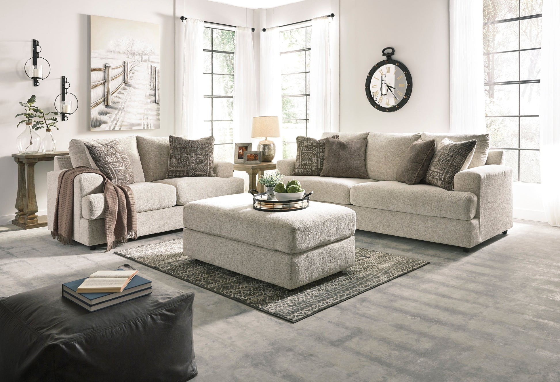 Soletren Stone Living Room Set - SET | 9510438 | 9510435 | 9510423 | 9510444 | 9510408 - Luna Furniture - Dallas Store