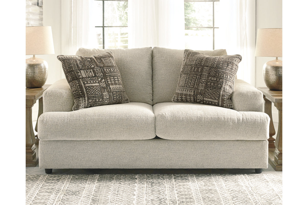 Soletren Stone Loveseat - 9510435 - Luna Furniture - Dallas Store