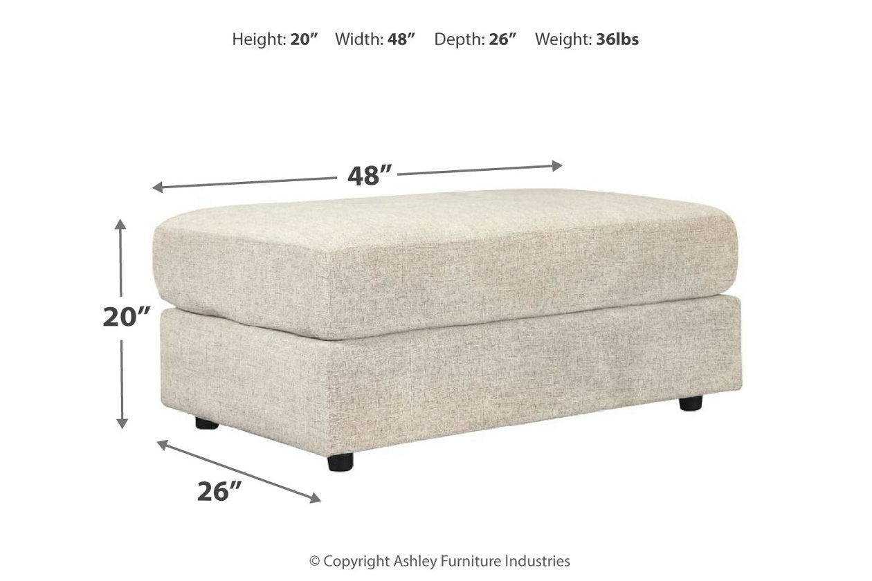 Soletren Stone Oversized Ottoman - 9510408 - Luna Furniture - Dallas Store