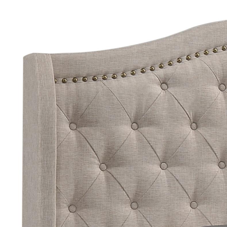 Sonoma Camel Back Eastern King Bed Beige - 310073KE - Luna Furniture - Dallas Store