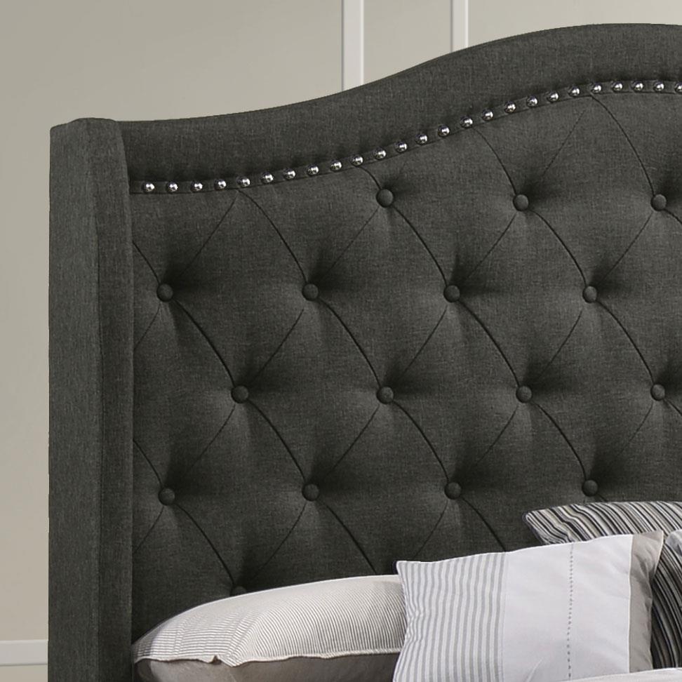 Sonoma Camel Back Full Bed Gray - 310072F - Luna Furniture - Dallas Store