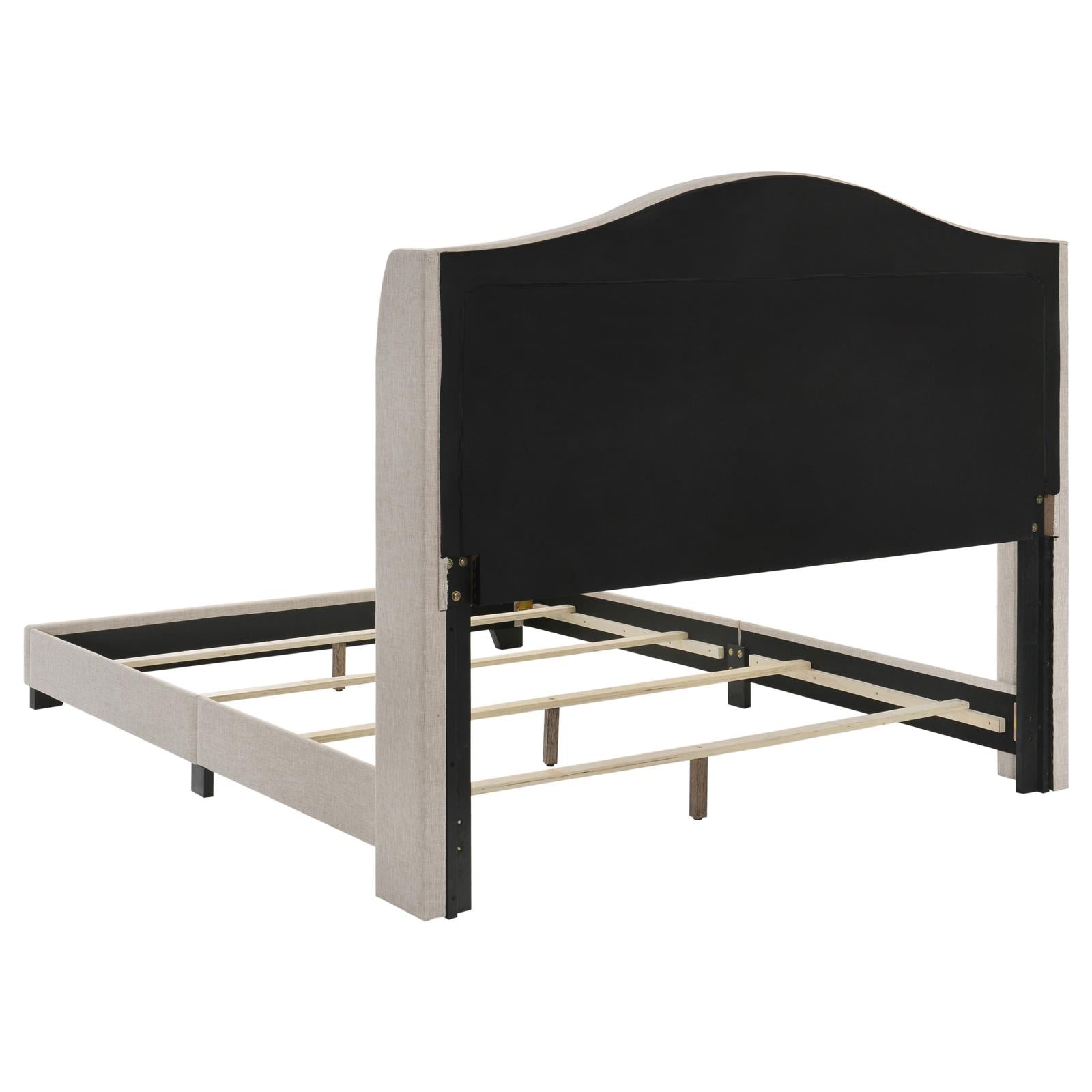 Sonoma Camel Back Queen Bed Beige - 310073Q - Luna Furniture - Dallas Store