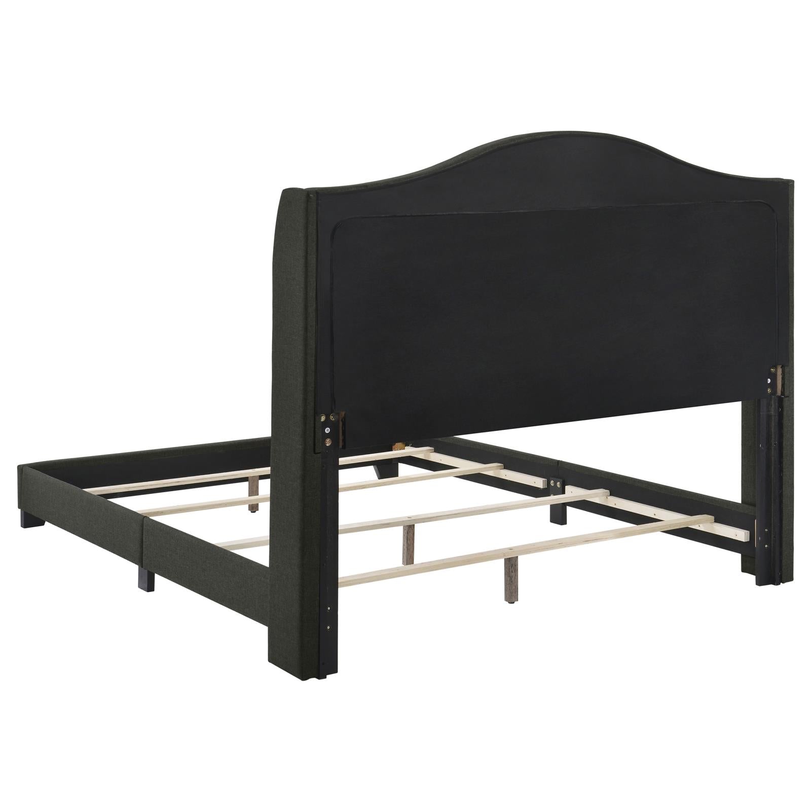Sonoma Camel Back Queen Bed Gray - 310072Q - Luna Furniture - Dallas Store