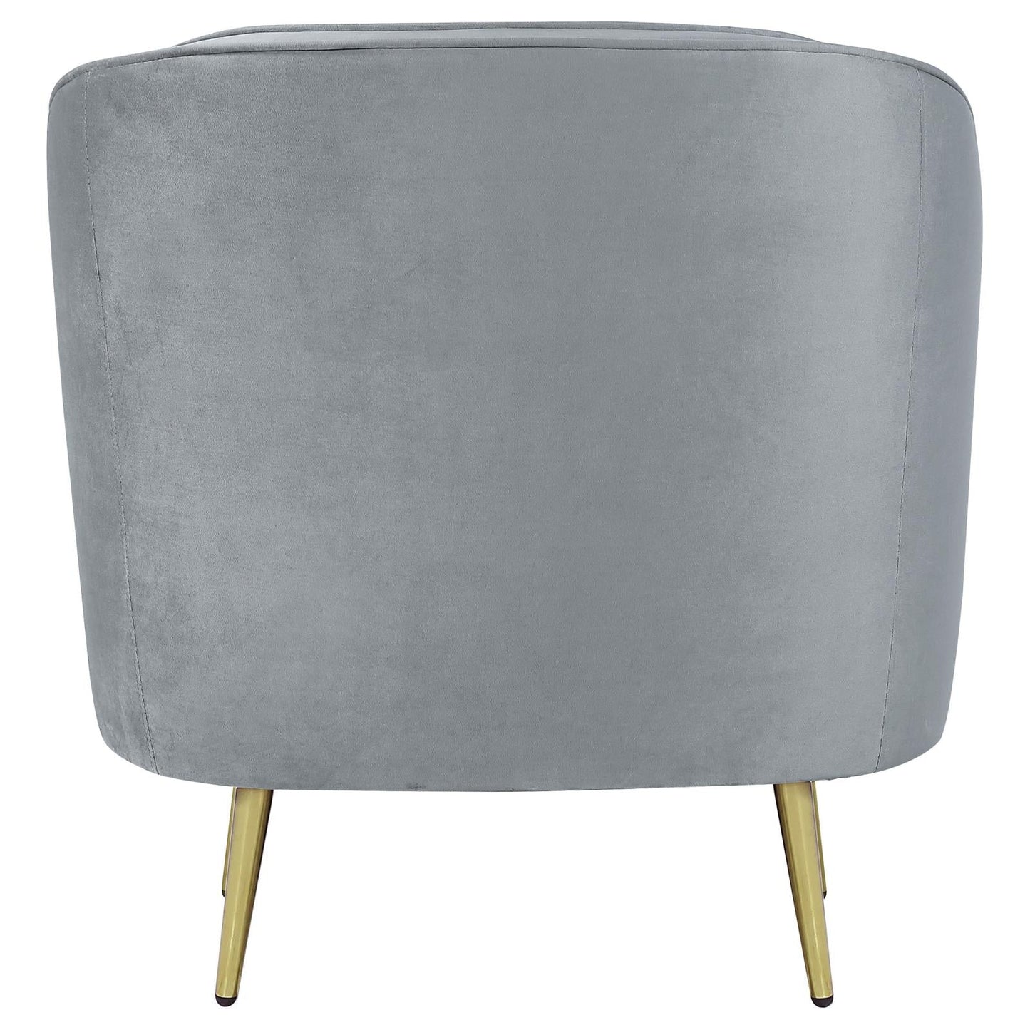Sophia Upholstered Chair Gray/Gold - 506866 - Luna Furniture - Dallas Store