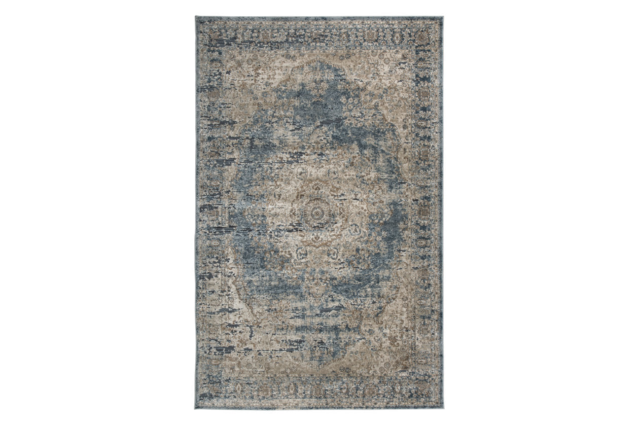 South Blue/Beige 5' x 7' Rug - R402722 - Luna Furniture - Dallas Store